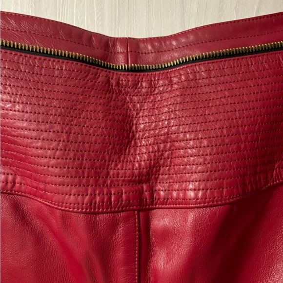 Chloe Leather Midi Pencil Skirt - Picture 2 of 7